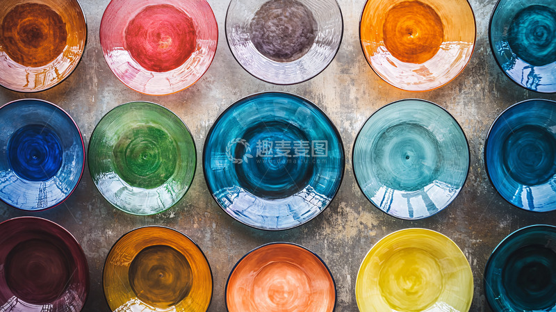 高清大图下载【趣麦麦图】彩色碟子