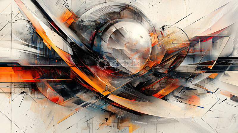 高清大图下载【趣麦麦图】抽象几何艺术