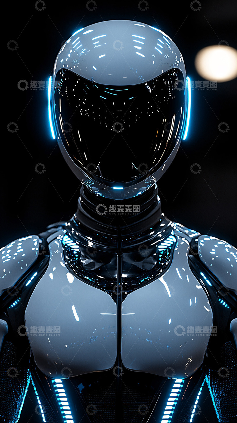 高清大图下载【趣麦麦图】未来科技感机器人