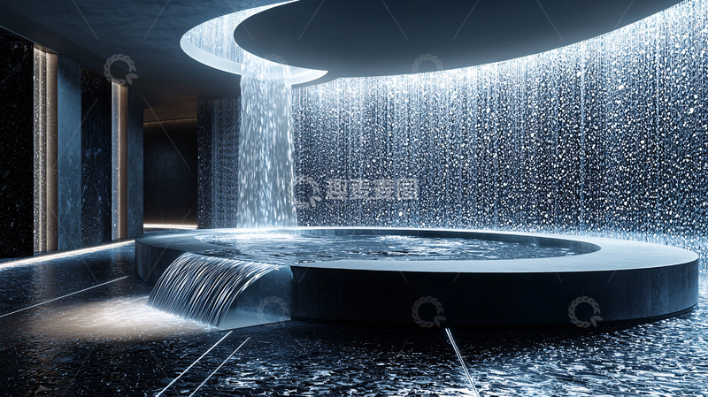 高清大图下载【趣麦麦图】高端水疗中心室内设计