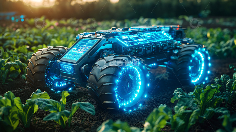 高清大图下载【趣麦麦图】蓝光越野车田间作业