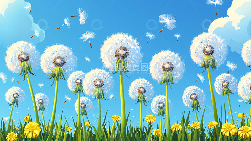 高清大图下载【趣麦麦图】蒲公英