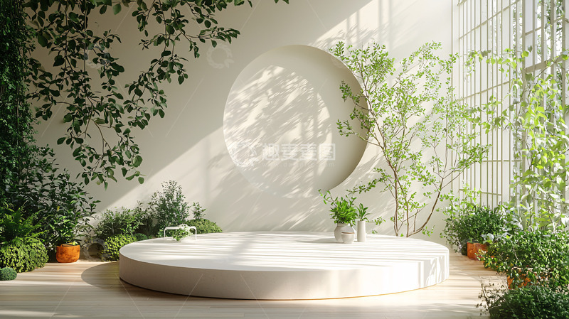 高清大图下载【趣麦麦图】室内绿植背景