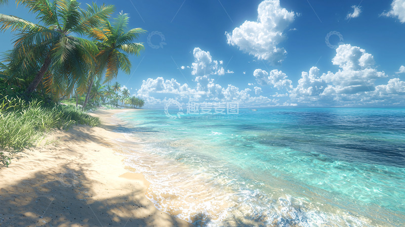 高清大图下载【趣麦麦图】热带海滩风景