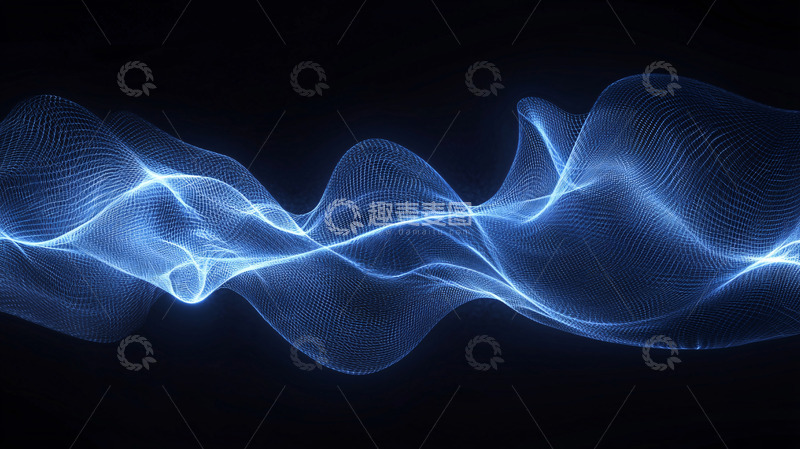 高清大图下载【趣麦麦图】蓝色光波