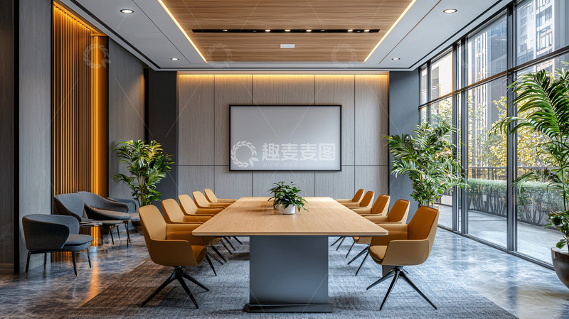 高清大图下载【趣麦麦图】现代简约会议室
