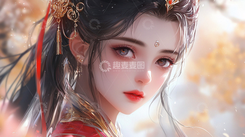 高清大图下载【趣麦麦图】古风美女