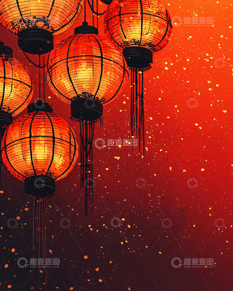 高清大图下载【趣麦麦图】红灯笼