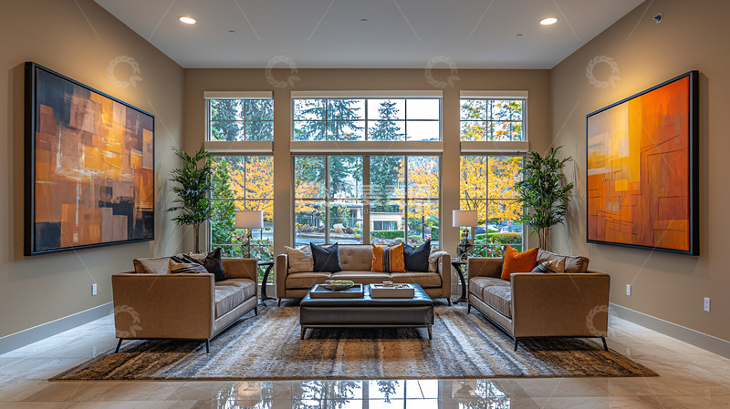 高清大图下载【趣麦麦图】现代简约客厅装饰