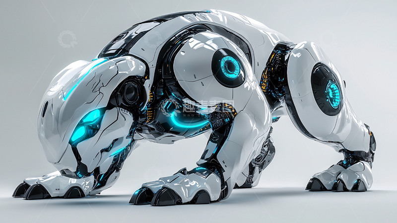 高清大图下载【趣麦麦图】未来科技感机械豹