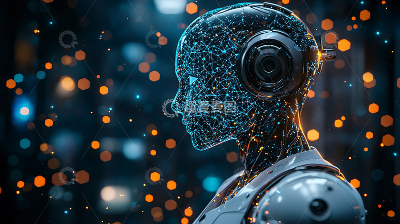 高清大图下载【趣麦麦图】机器人侧脸