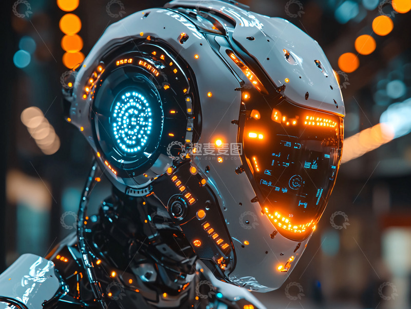 高清大图下载【趣麦麦图】未来感机器人头像