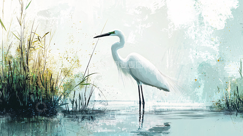 高清大图下载【趣麦麦图】白鹭高清图片