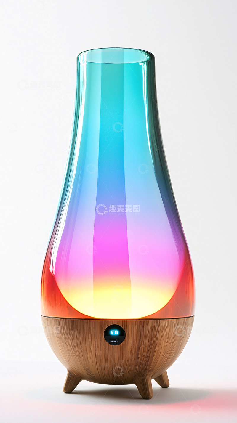 渐变色玻璃香薰灯