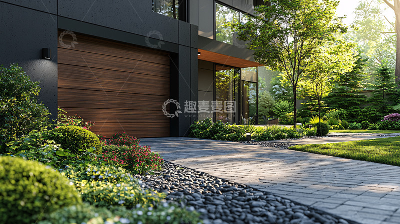 高清大图下载【趣麦麦图】现代住宅外立面景观