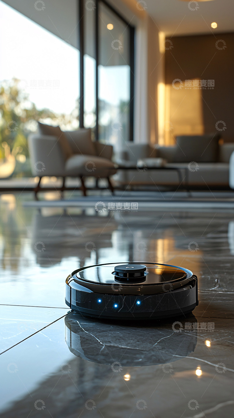 高清大图下载【趣麦麦图】高端智能扫地机器人