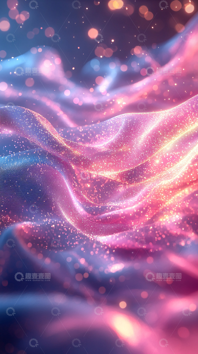 高清大图下载【趣麦麦图】粉色蓝色光晕抽象背景