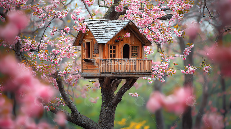 高清大图下载【趣麦麦图】童话般的树屋