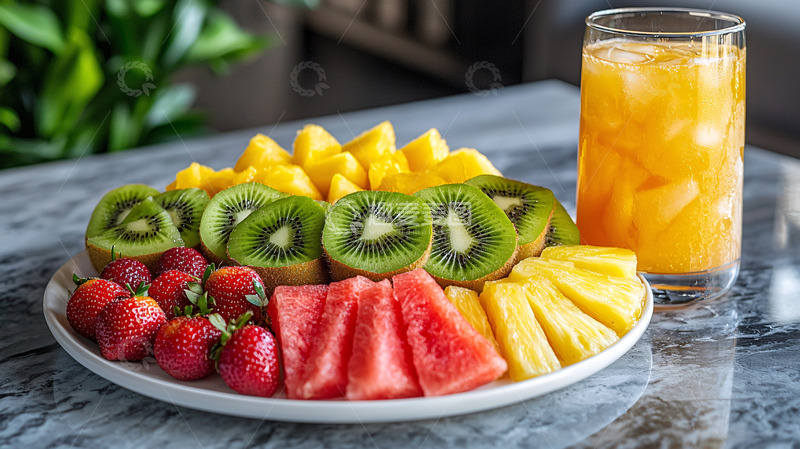 高清大图下载【趣麦麦图】水果拼盘特写
