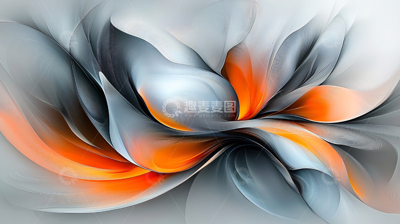 高清大图下载【趣麦麦图】抽象花朵