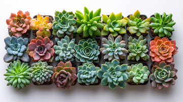 多肉植物组合盆栽