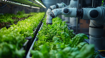 自动化农业机器人采摘蔬菜