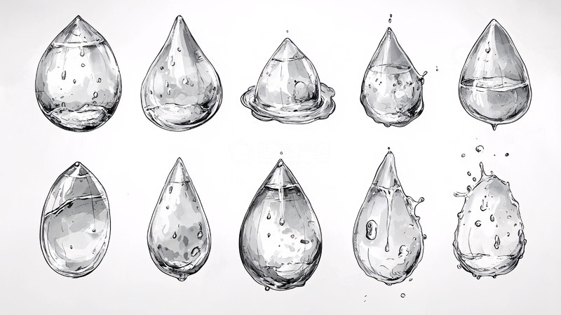 高清大图下载【趣麦麦图】水滴集合