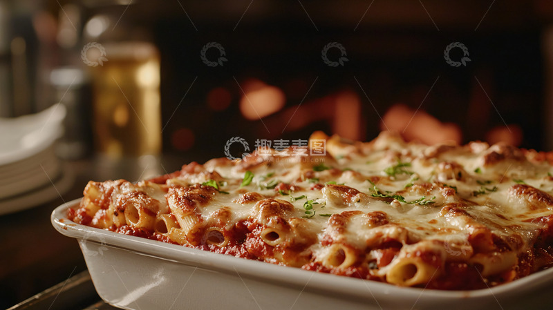 高清大图下载【趣麦麦图】烤盘意面