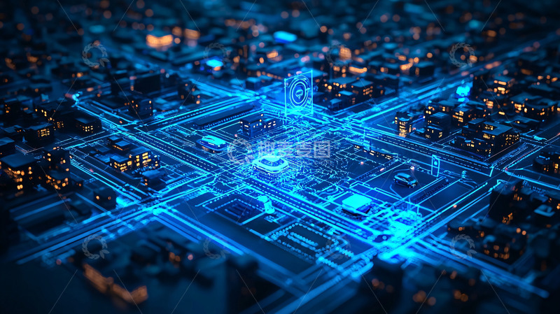 高清大图下载【趣麦麦图】数字城市1