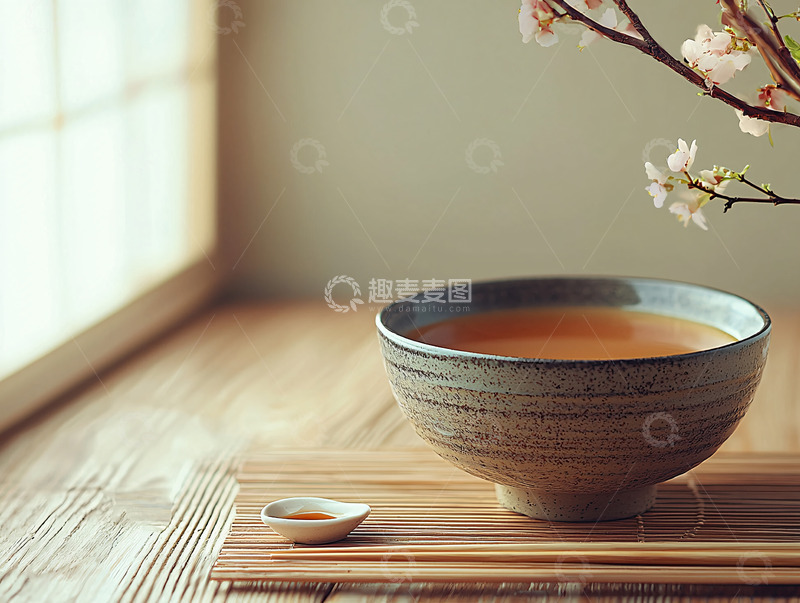 高清大图下载【趣麦麦图】静谧的茶室一角