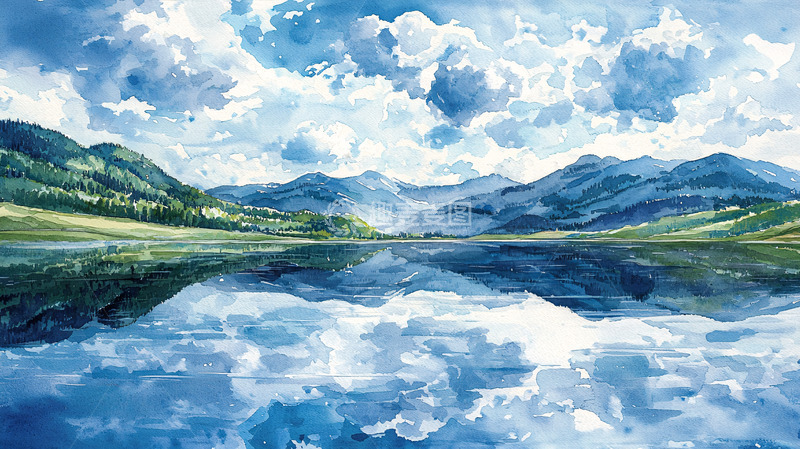 高清大图下载【趣麦麦图】宁静的湖面