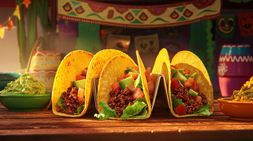 美味的墨西哥玉米卷