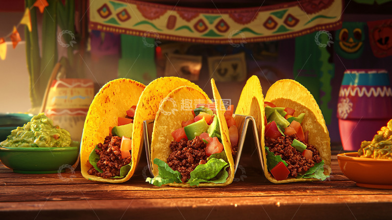 高清大图下载【趣麦麦图】美味的墨西哥玉米卷