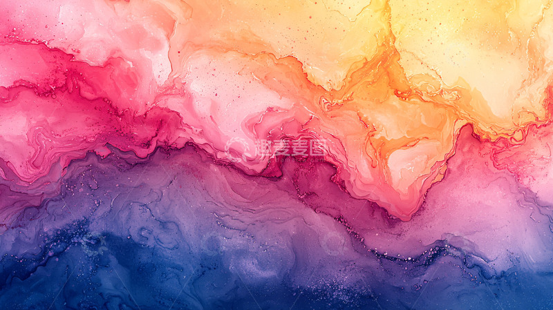 高清大图下载【趣麦麦图】抽象水彩渐变背景