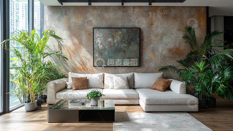 高清大图下载【趣麦麦图】现代简约客厅