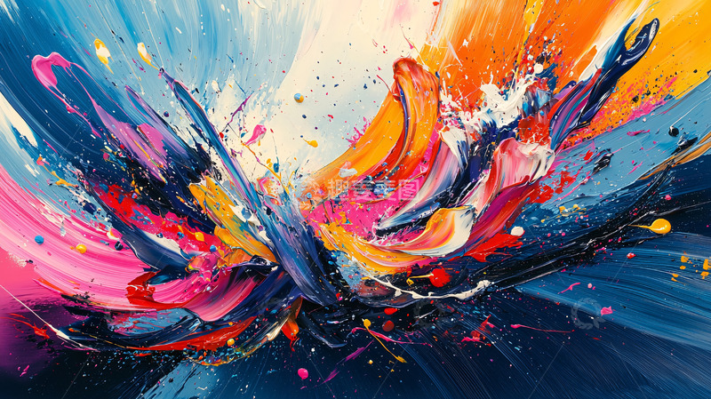高清大图下载【趣麦麦图】抽象油画