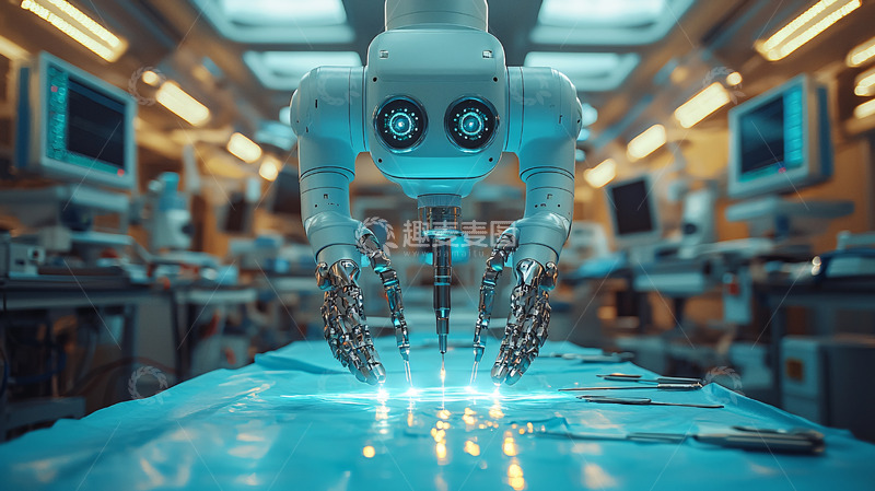 高清大图下载【趣麦麦图】手术机器人
