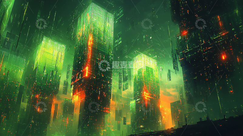 高清大图下载【趣麦麦图】绿色未来都市