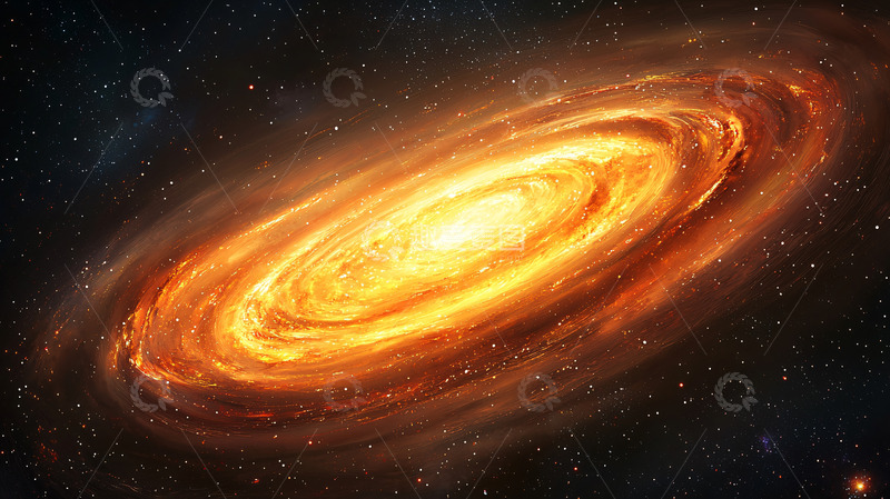 高清大图下载【趣麦麦图】火焰漩涡星系