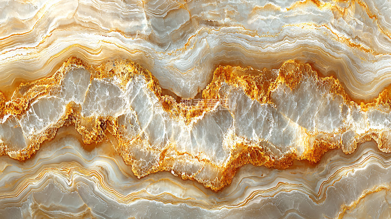高清大图下载【趣麦麦图】黄金白大理石纹理