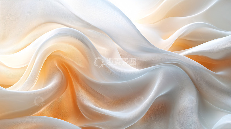 高清大图下载【趣麦麦图】光滑丝绸质感褶皱背景