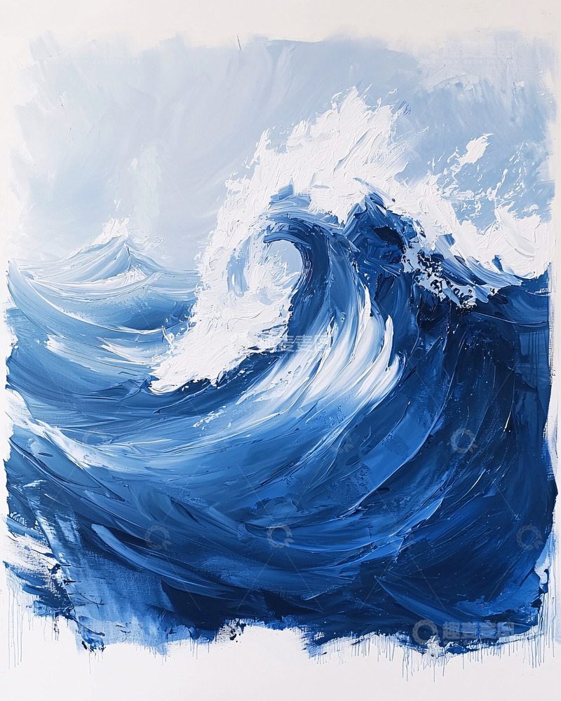 高清大图下载【趣麦麦图】抽象大海巨浪