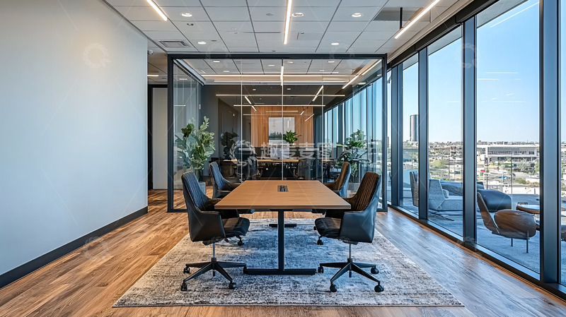 高清大图下载【趣麦麦图】现代办公室会议室