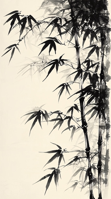 水墨竹子