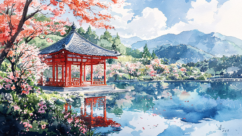 高清大图下载【趣麦麦图】水墨画风景