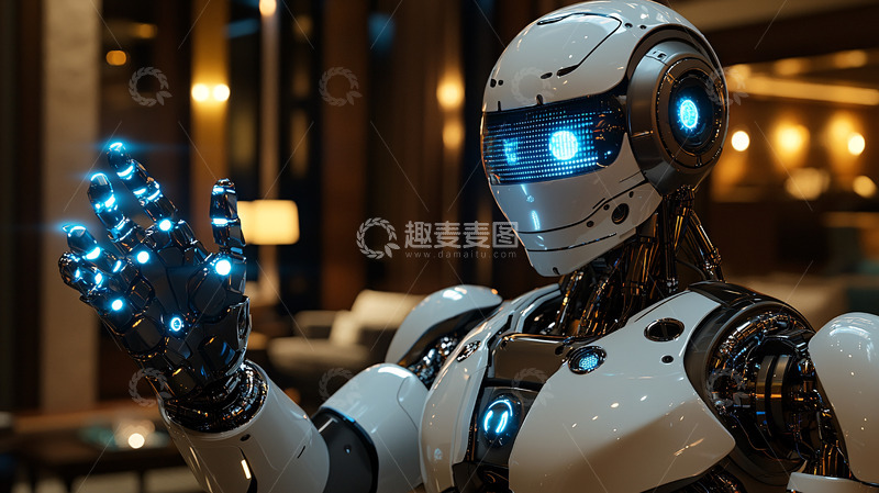 高清大图下载【趣麦麦图】未来感机器人