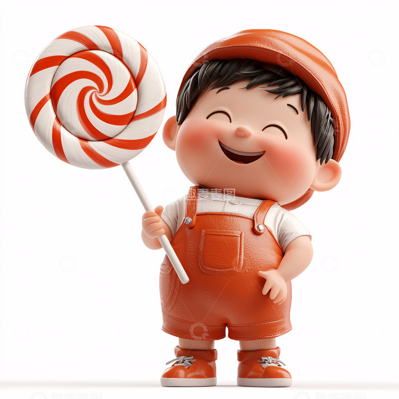 高清大图下载【趣麦麦图】可爱卡通男孩