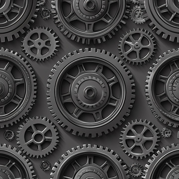 齿轮的复杂机械构造