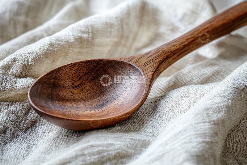 高清大图下载【趣麦麦图】木质长柄汤勺
