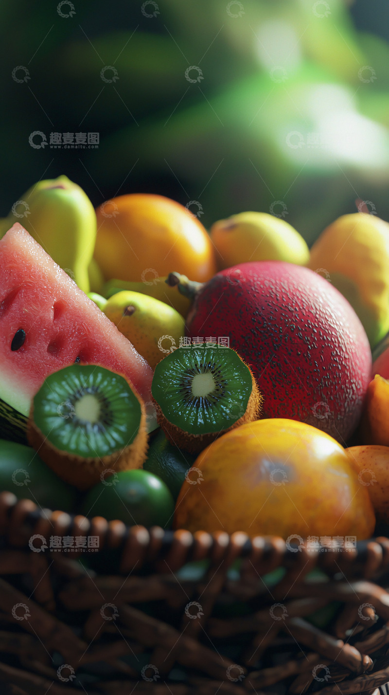 高清大图下载【趣麦麦图】水果篮